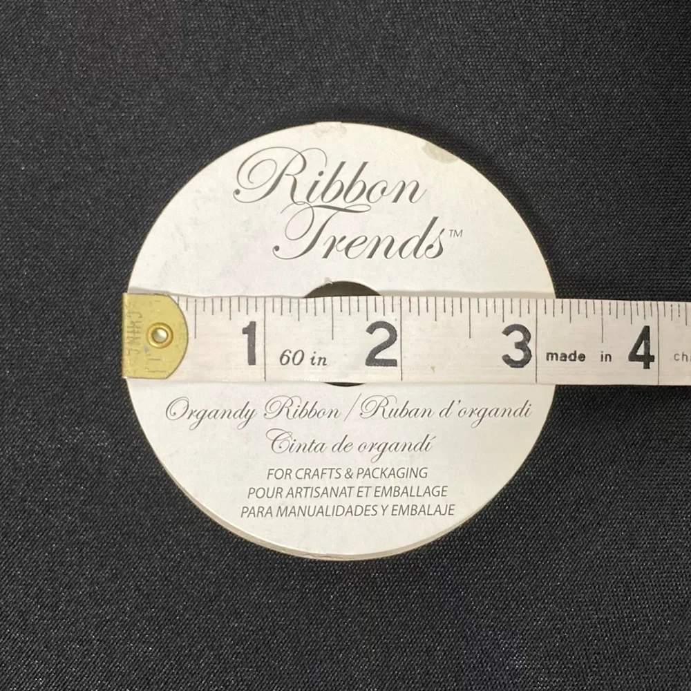 ⭐️ Ribbon Trends Black Satin Craft Ribbon 1/4” x 540”